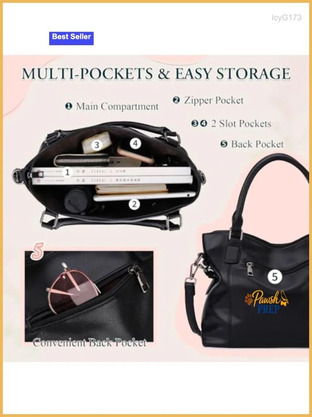 VX VONXURY Hobo Bag Women Faux Leather Tote Shoulder Crossbody Purse Satchel